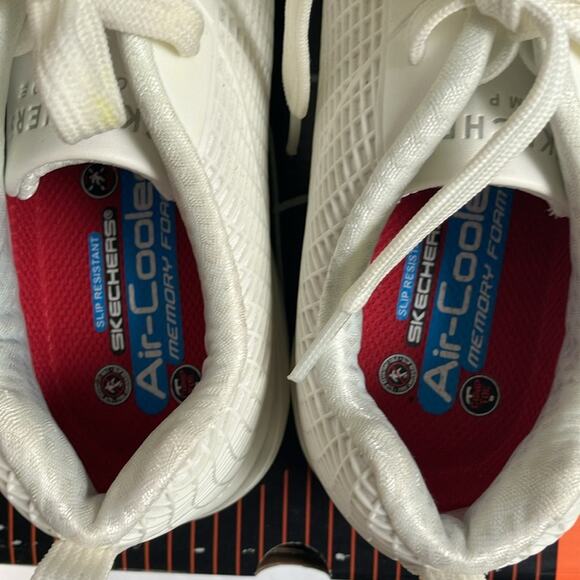 Skechers Womens Uno Sr Jhansi white Safety Toe Work composite Safety Shoes - Picture 9 of 11